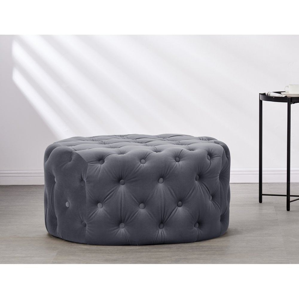 Melia Round LUX Pouffe