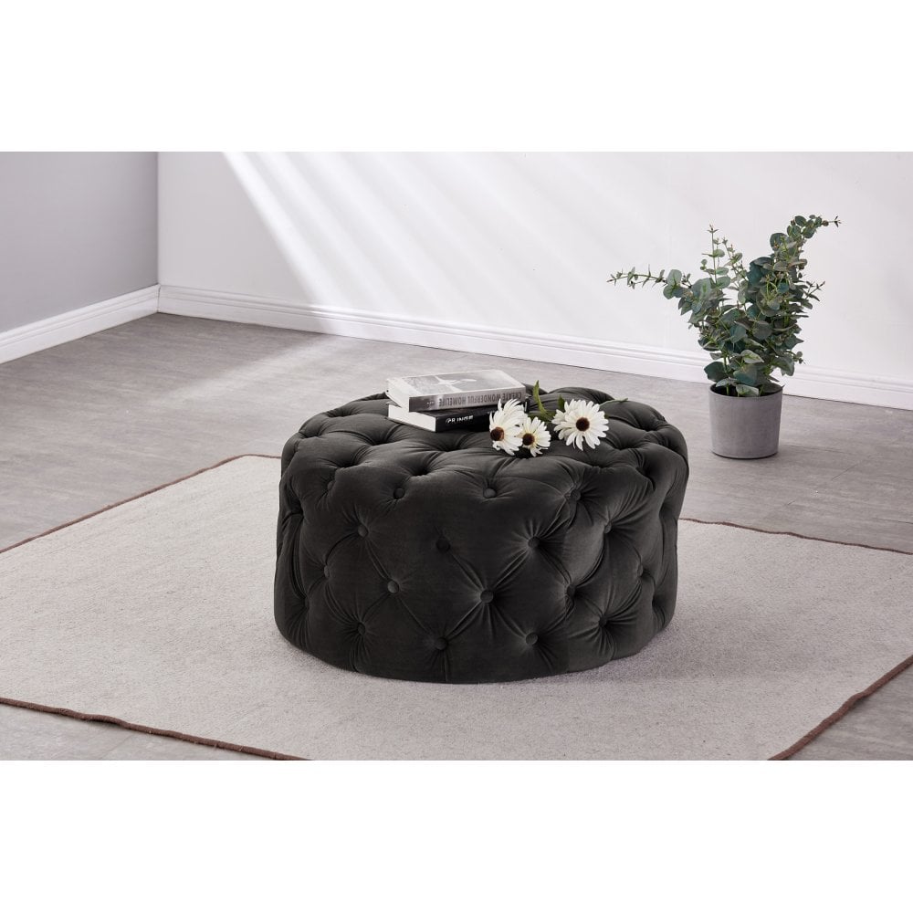 Melia Round LUX Pouffe