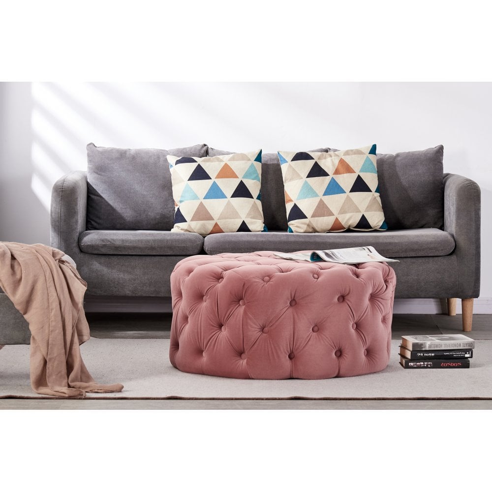 Melia Round LUX Pouffe