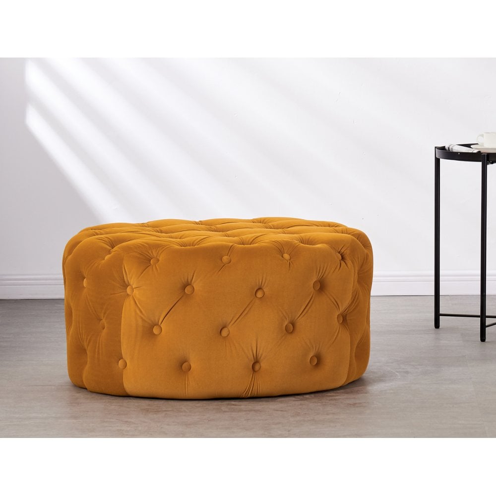 Melia Round LUX Pouffe