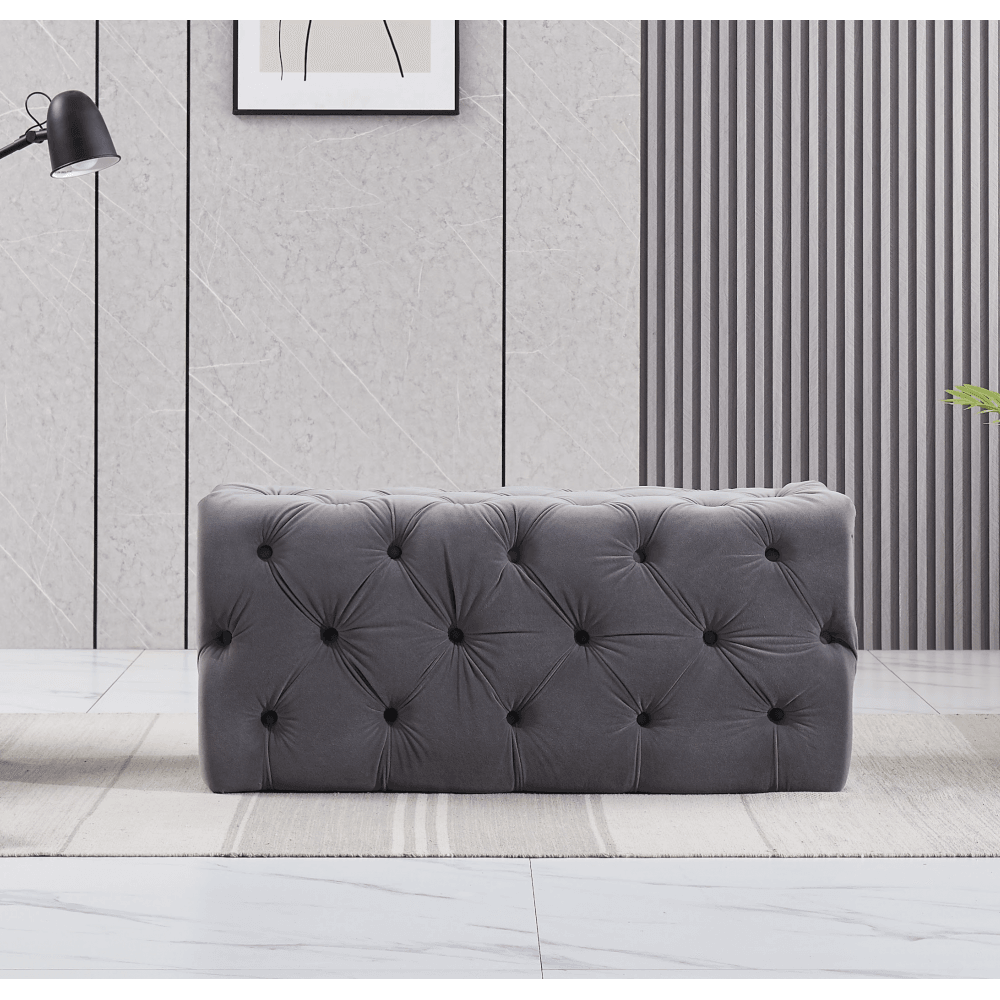 Melia Velvet Ottoman Bench