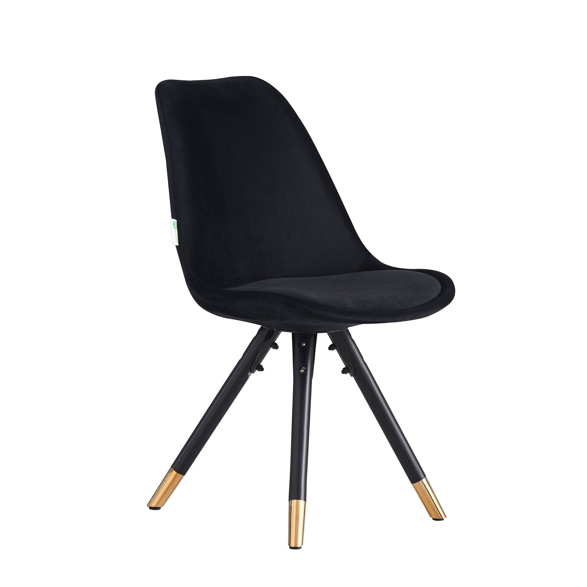 Sofia Velvet Dining Chair with Metal Legs - Retro Scandinavian Style