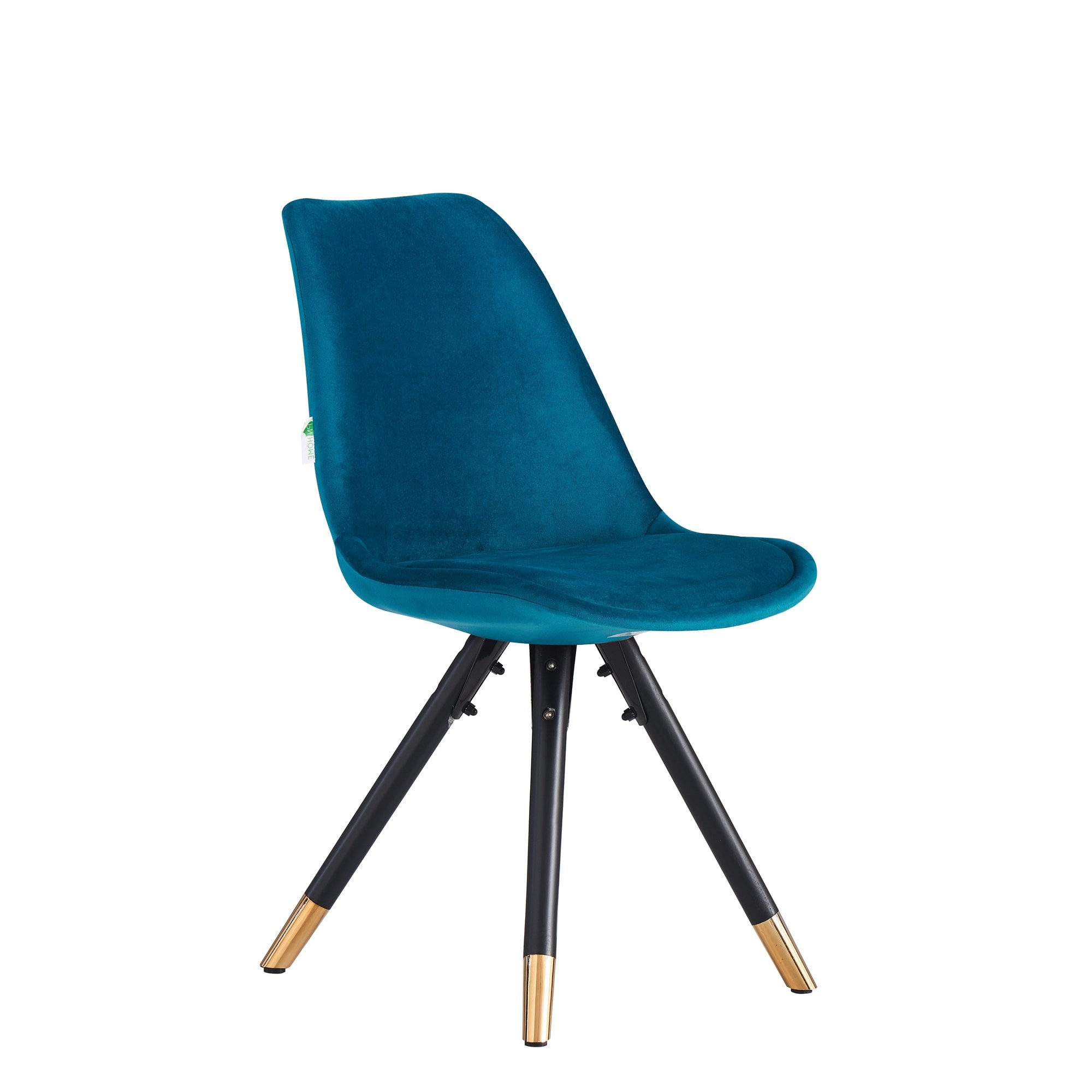 Sofia Velvet Dining Chair with Metal Legs - Retro Scandinavian Style