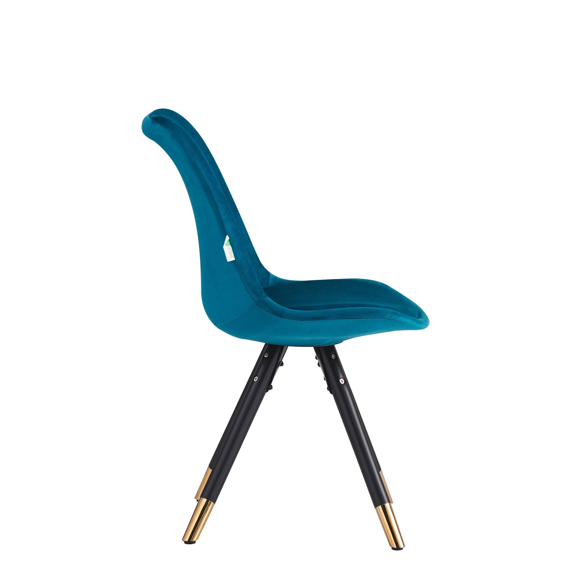 Sofia Velvet Dining Chair with Metal Legs - Retro Scandinavian Style