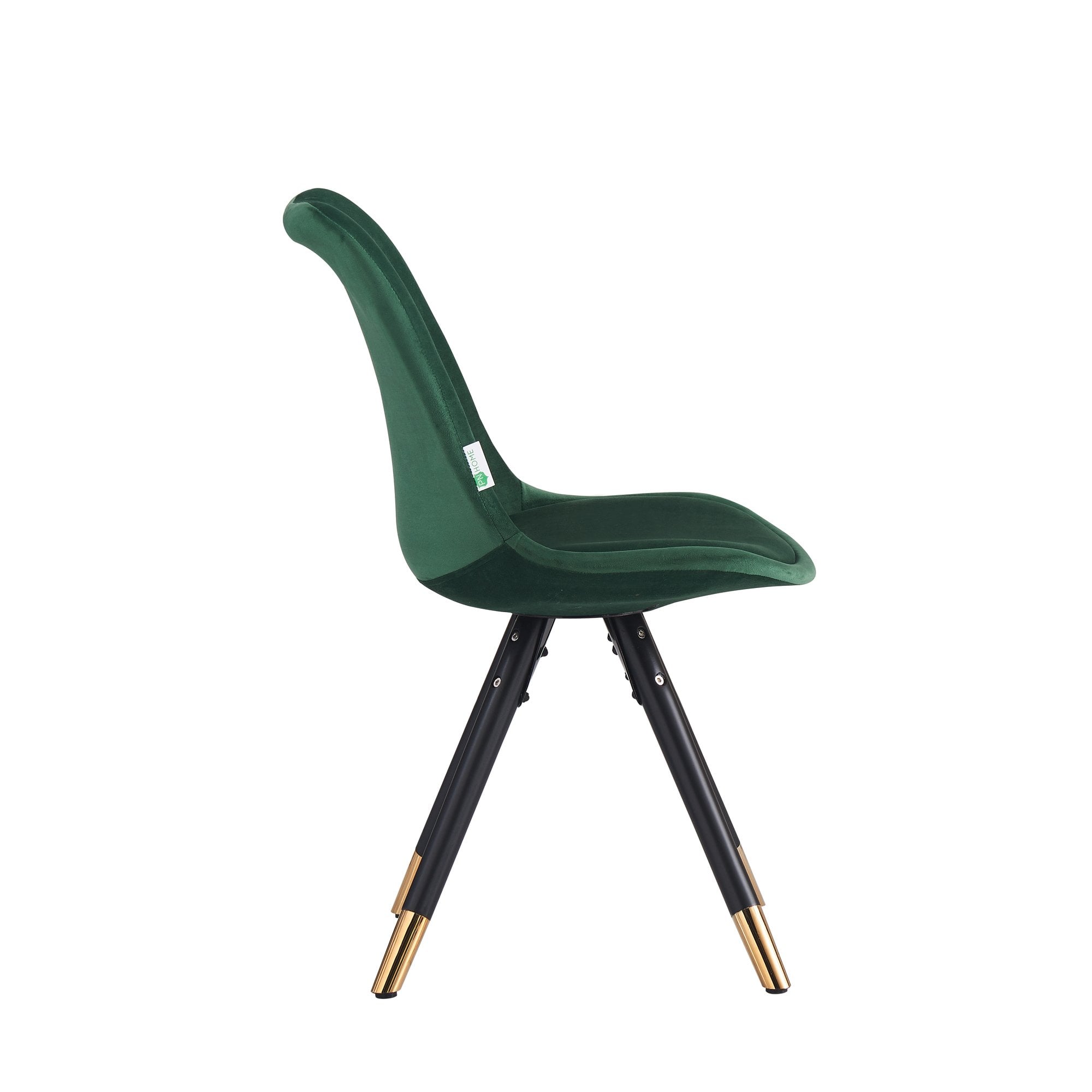 Sofia Velvet Dining Chair with Metal Legs - Retro Scandinavian Style