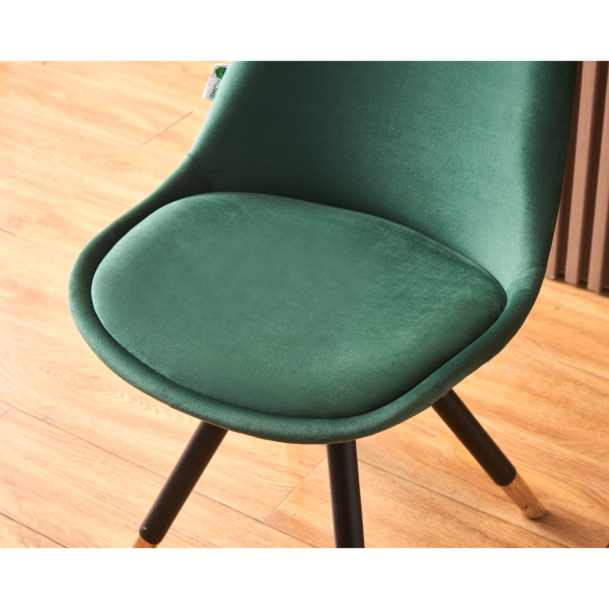 Sofia Velvet Dining Chair with Metal Legs - Retro Scandinavian Style