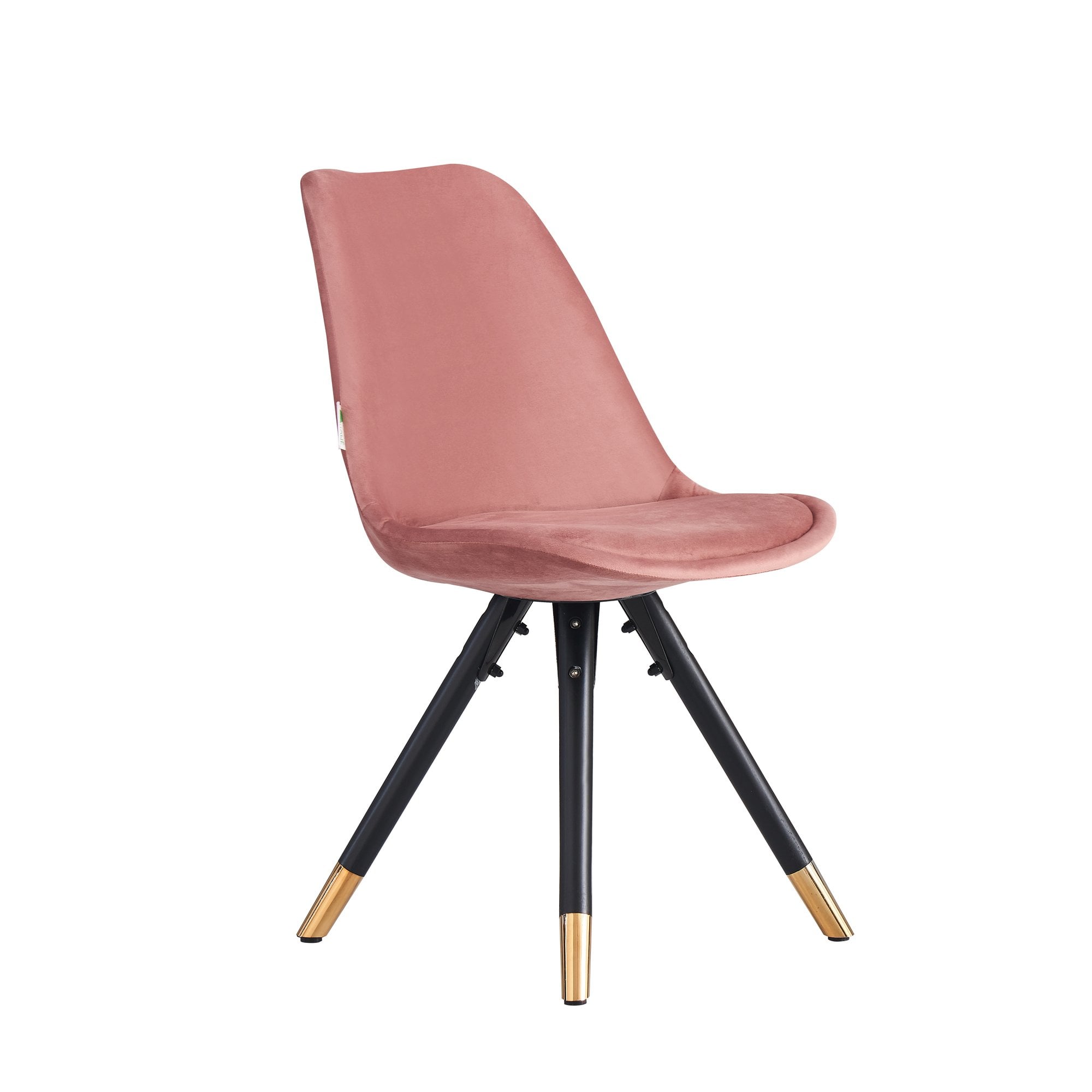 Sofia Velvet Dining Chair with Metal Legs - Retro Scandinavian Style