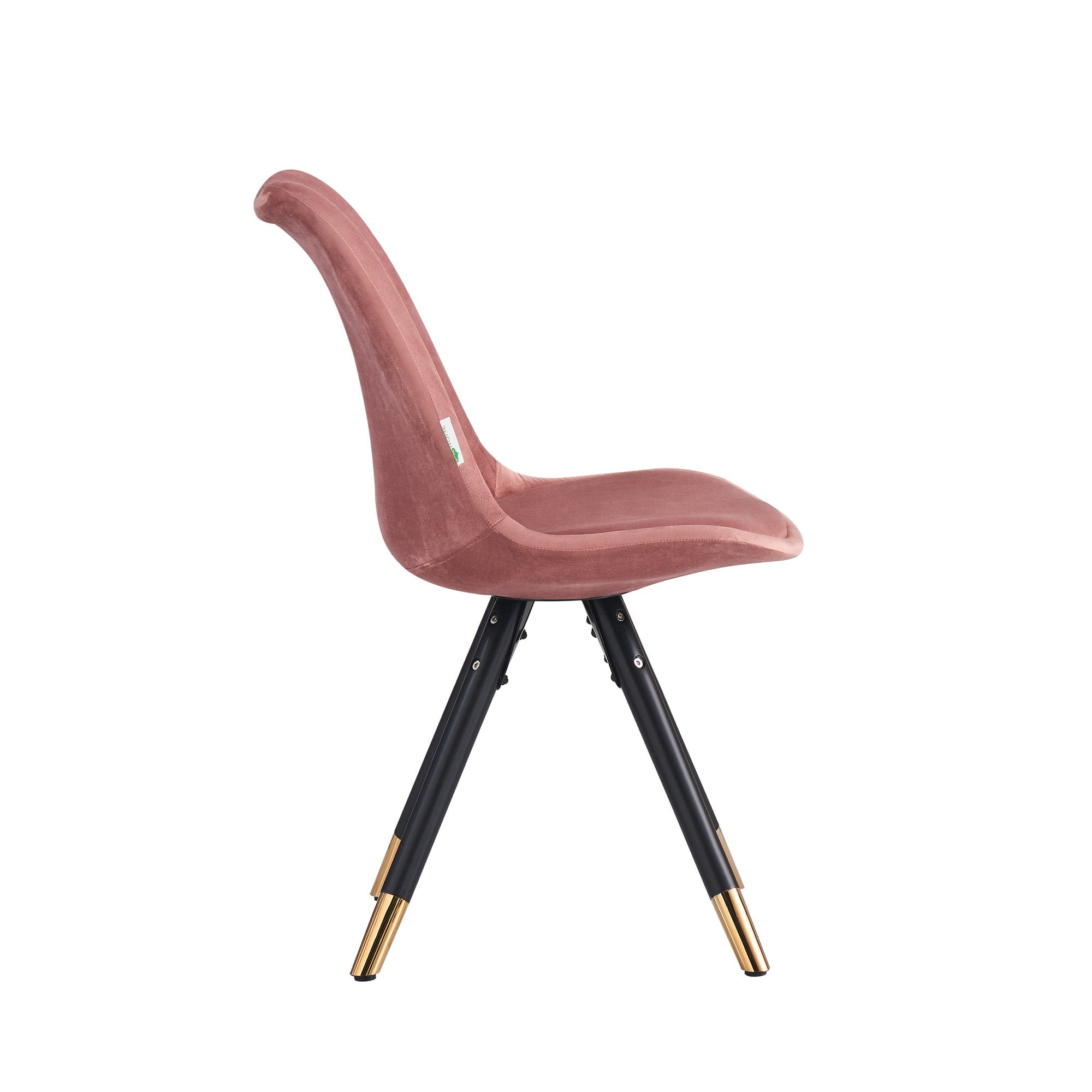 Sofia Velvet Dining Chair with Metal Legs - Retro Scandinavian Style