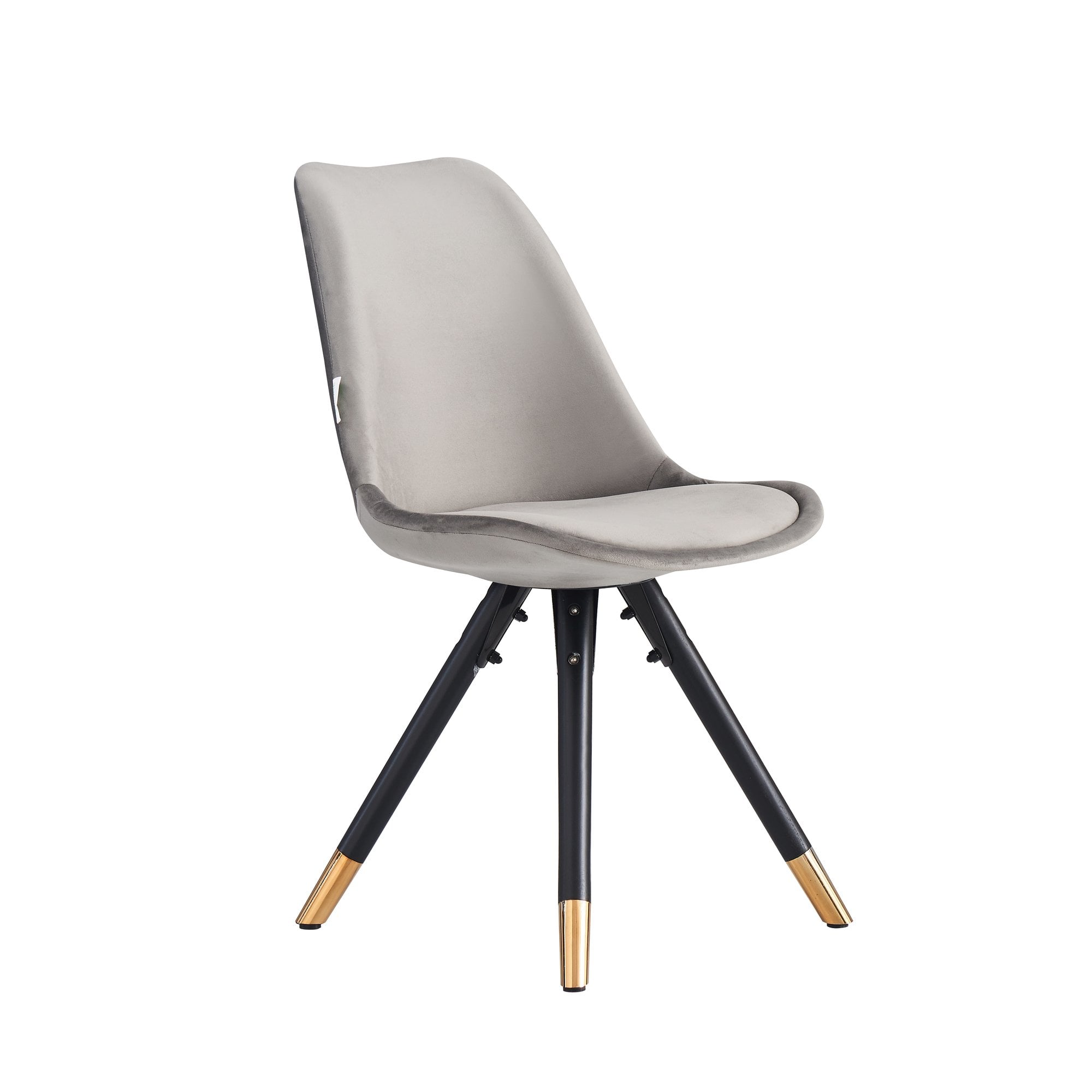 Sofia Velvet Dining Chair with Metal Legs - Retro Scandinavian Style