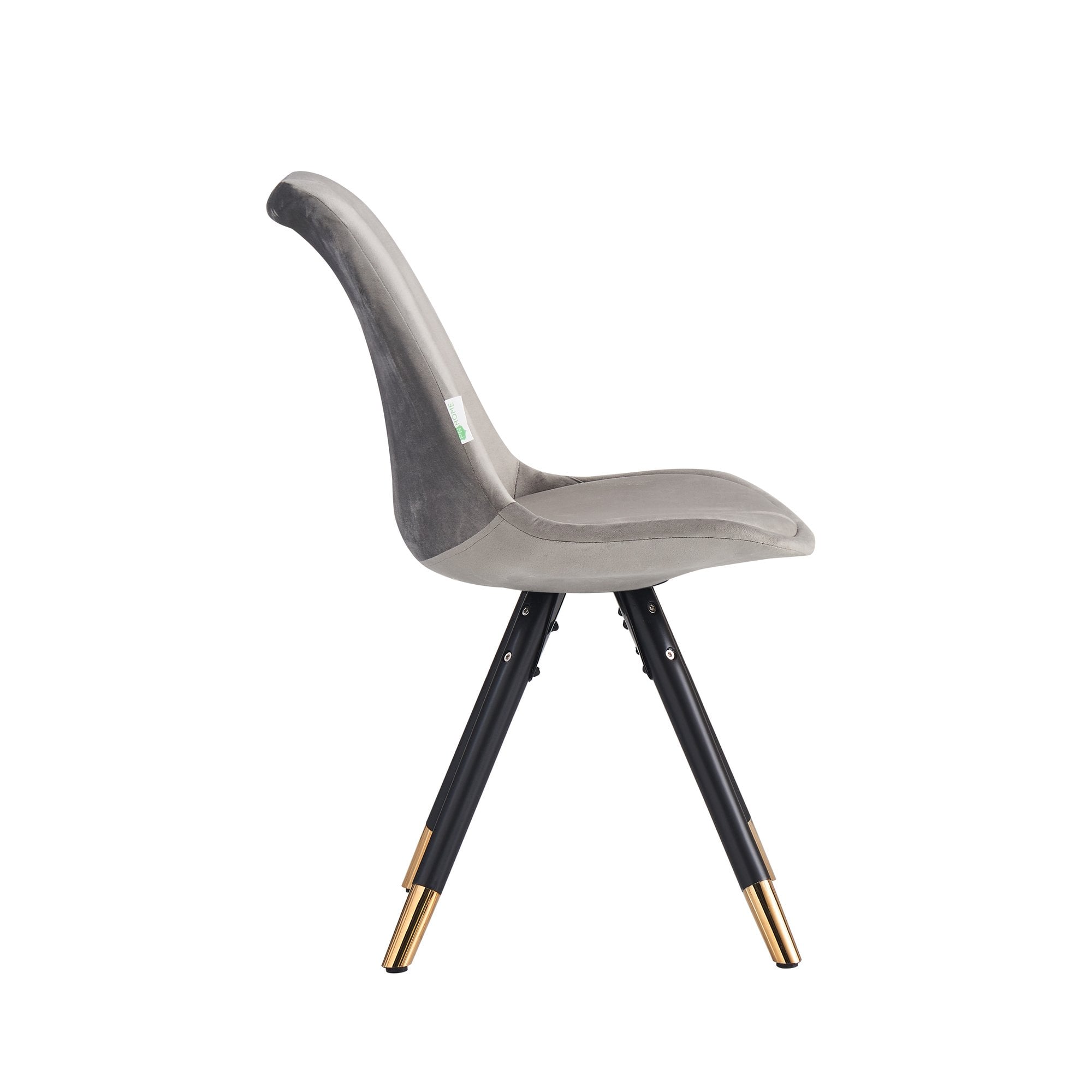 Sofia Velvet Dining Chair with Metal Legs - Retro Scandinavian Style