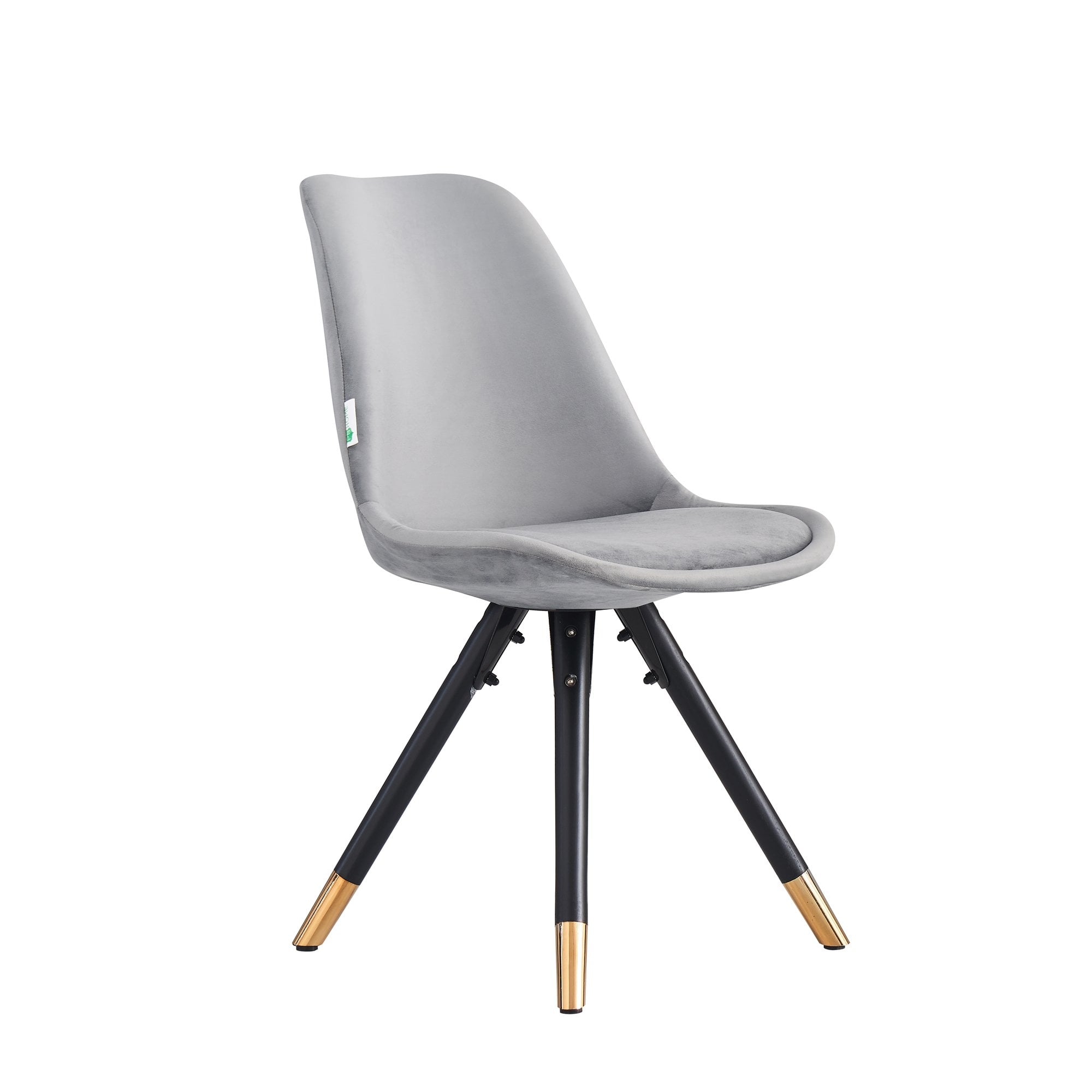 Sofia Velvet Dining Chair with Metal Legs - Retro Scandinavian Style