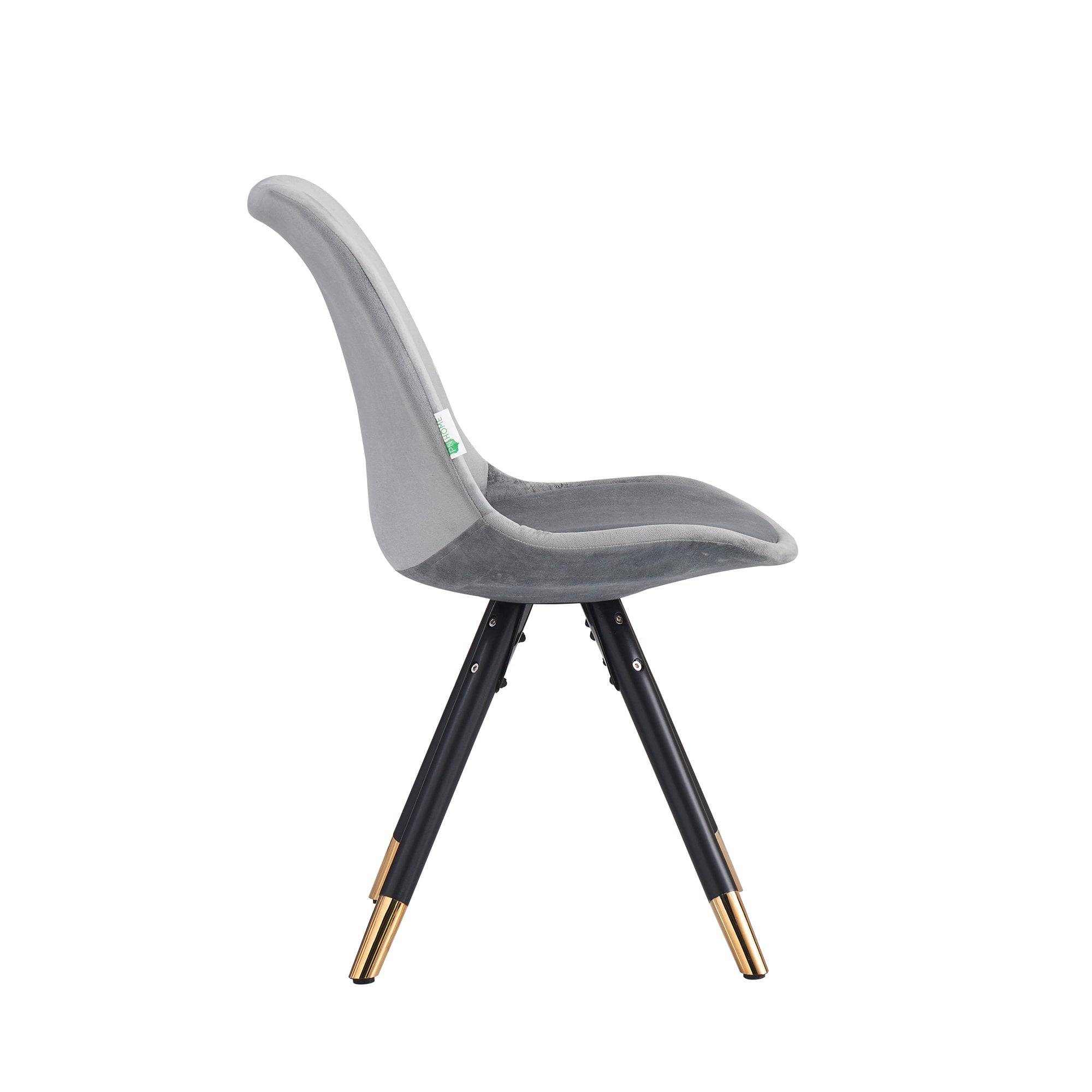 Sofia Velvet Dining Chair with Metal Legs - Retro Scandinavian Style