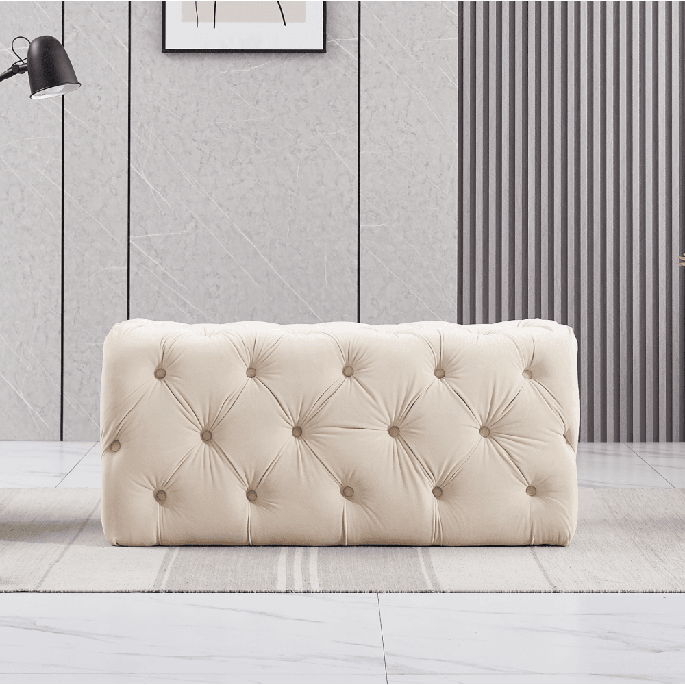 Melia Velvet Ottoman Bench