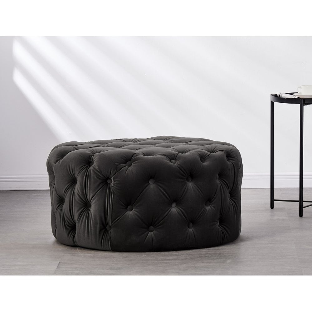 Melia Round LUX Pouffe