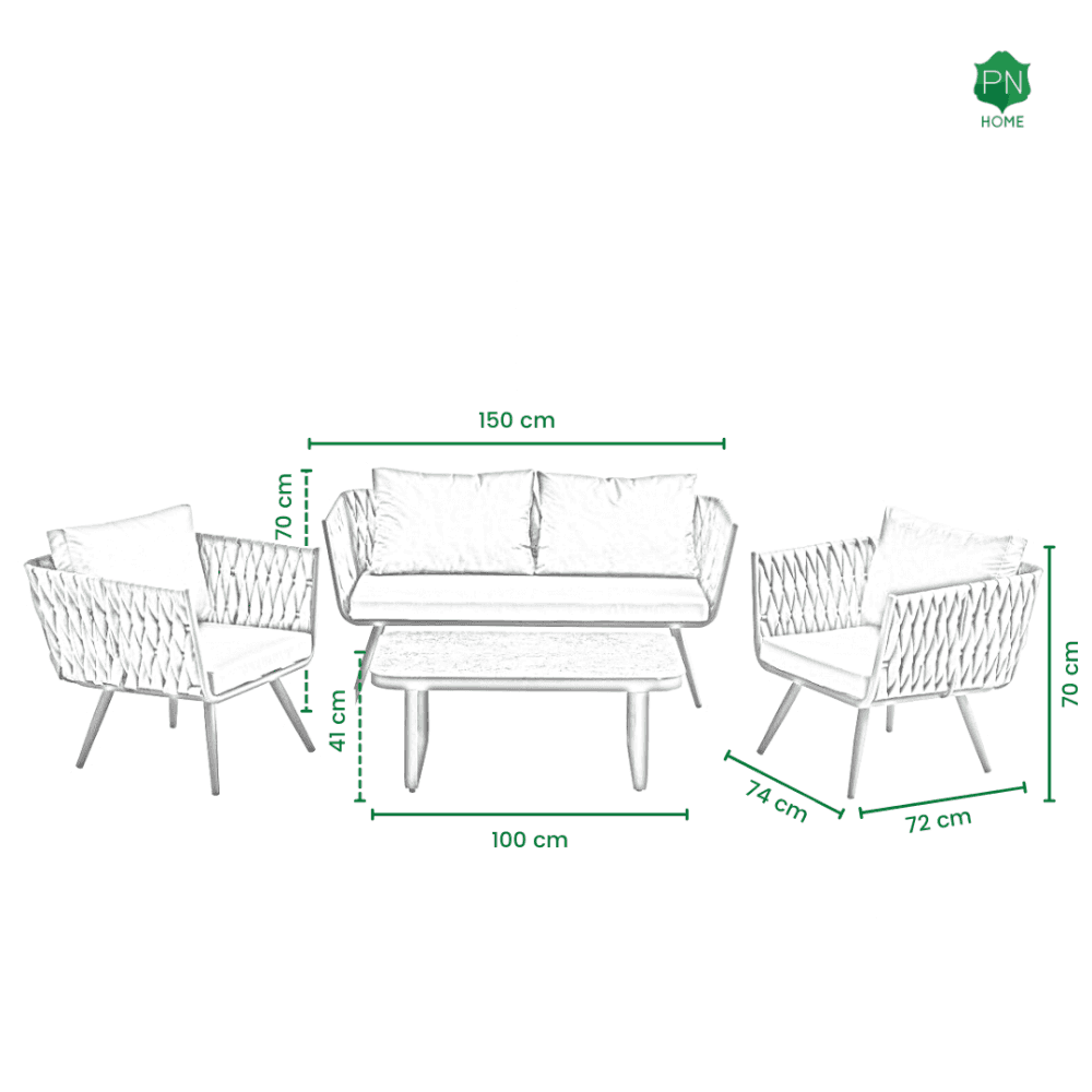 Malaga Rattan Outdoor Furniture Set