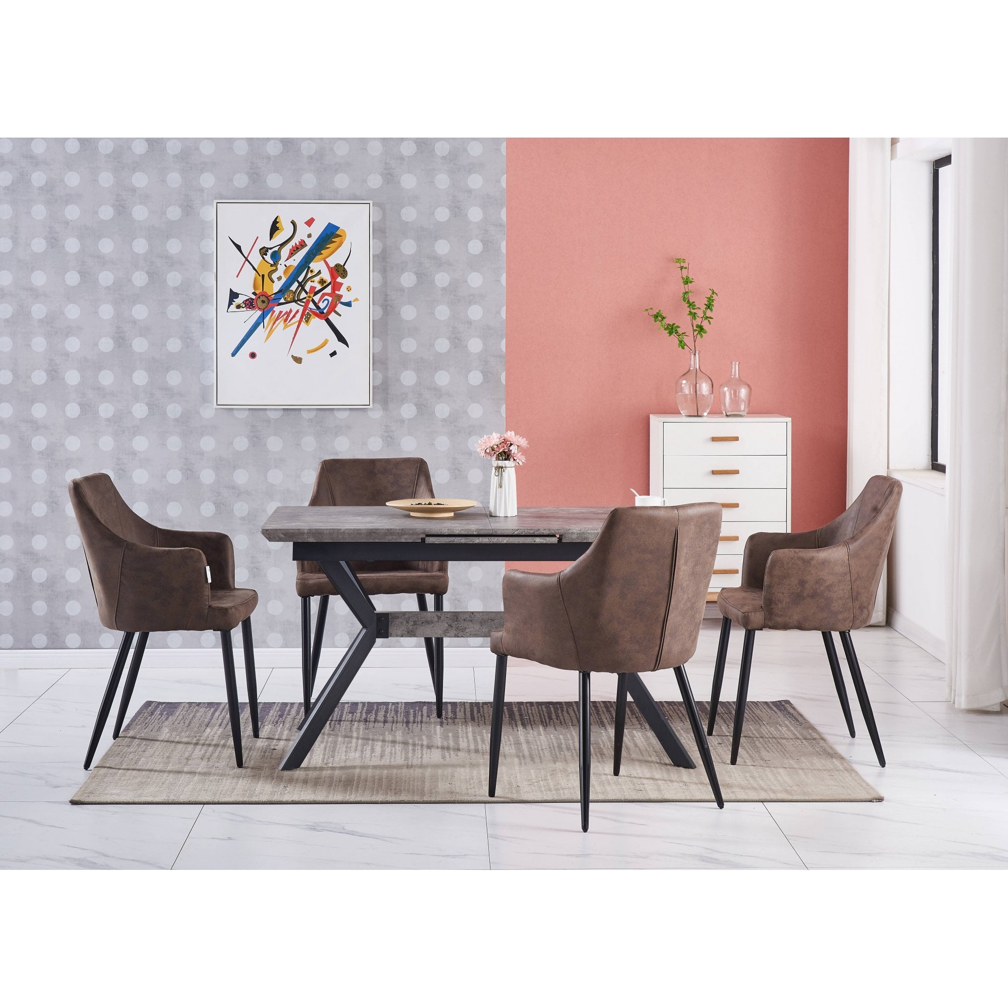Zarah LUX faux leather chair
