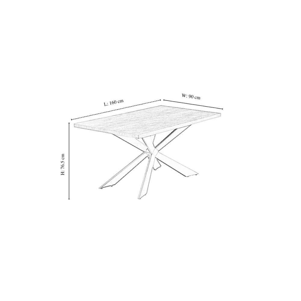 Windsor Duke Lux Dining Set - A Walnut Table with Set of 4 Dining Chairs