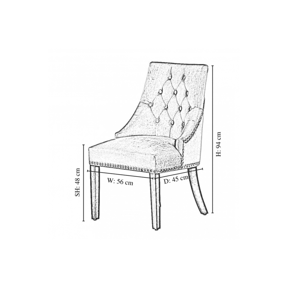 Windsor Duke Lux Dining Set - A Walnut Table with Set of 4 Dining Chairs