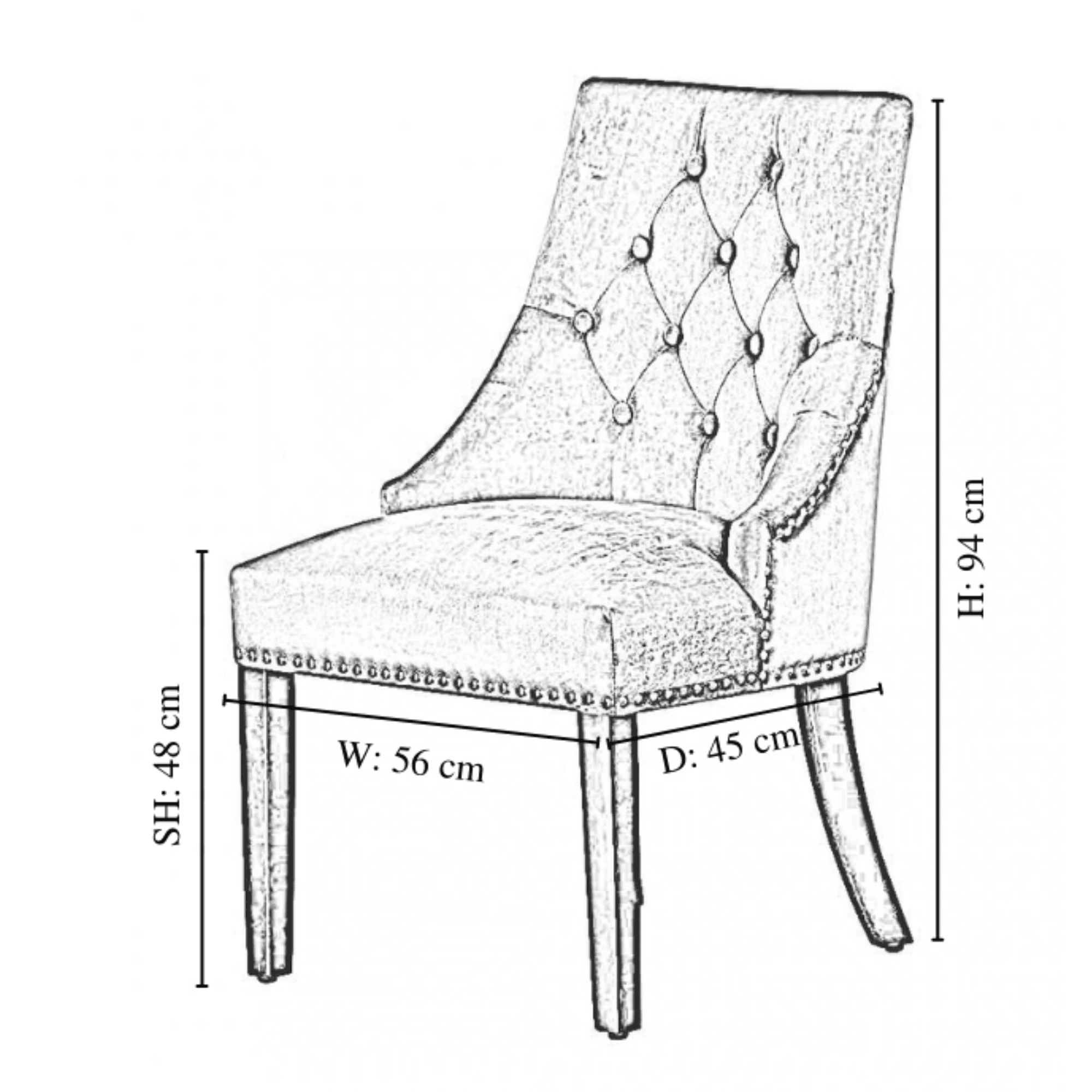 Windsor Duke Lux Dining Set - A White Table with Set of 6 Dining Chairs