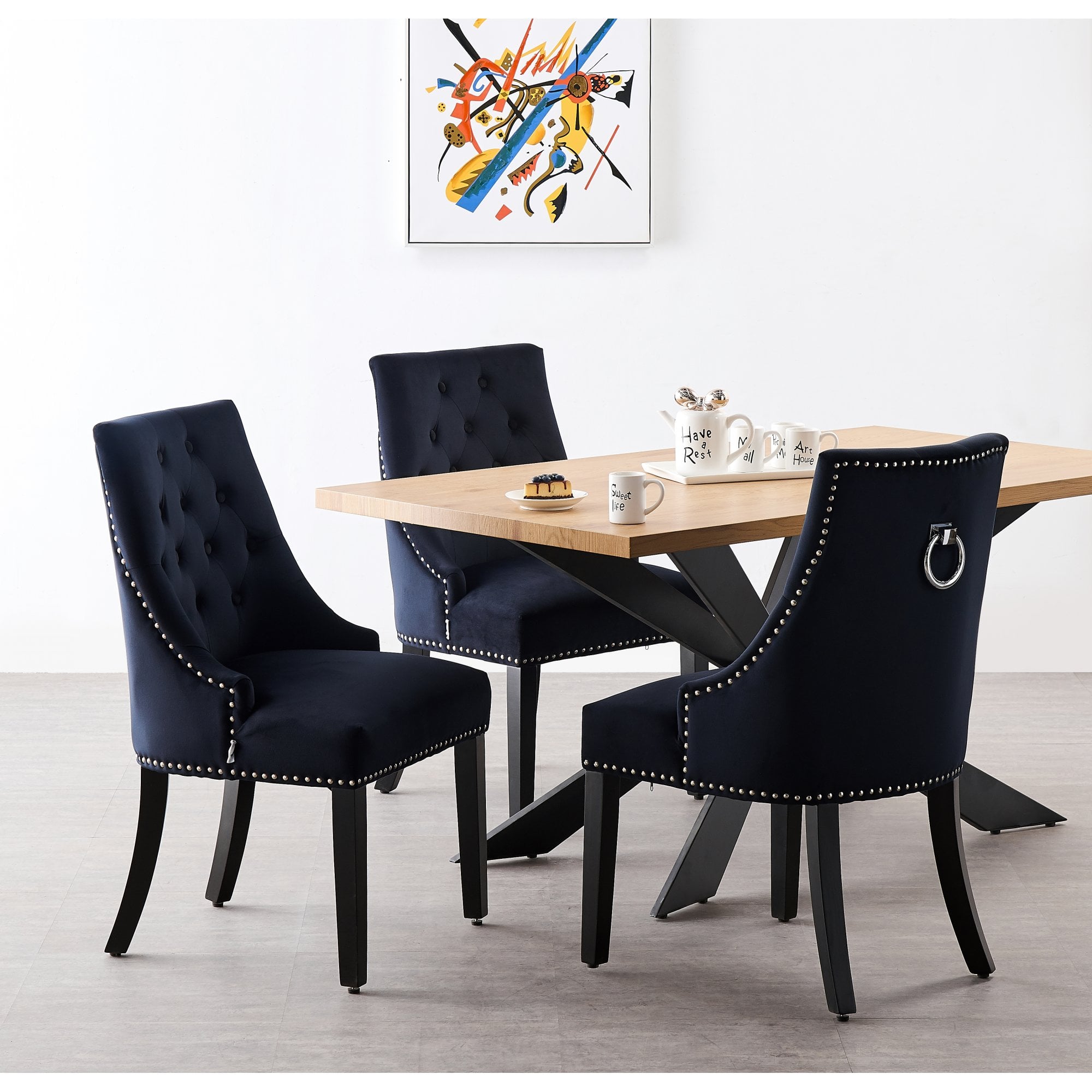 Windsor Duke Lux Dining Set - An Oak Table with Set of 6 Dining Chairs