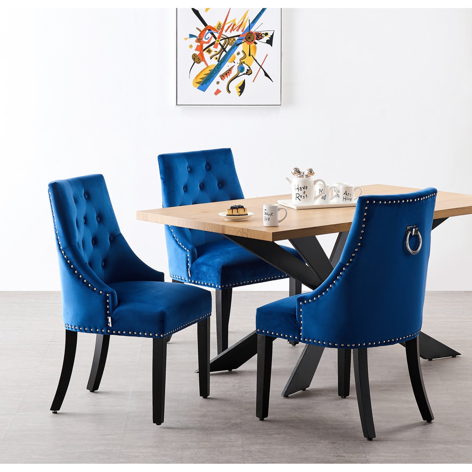 Windsor Duke Lux Dining Set - An Oak Table with Set of 6 Dining Chairs