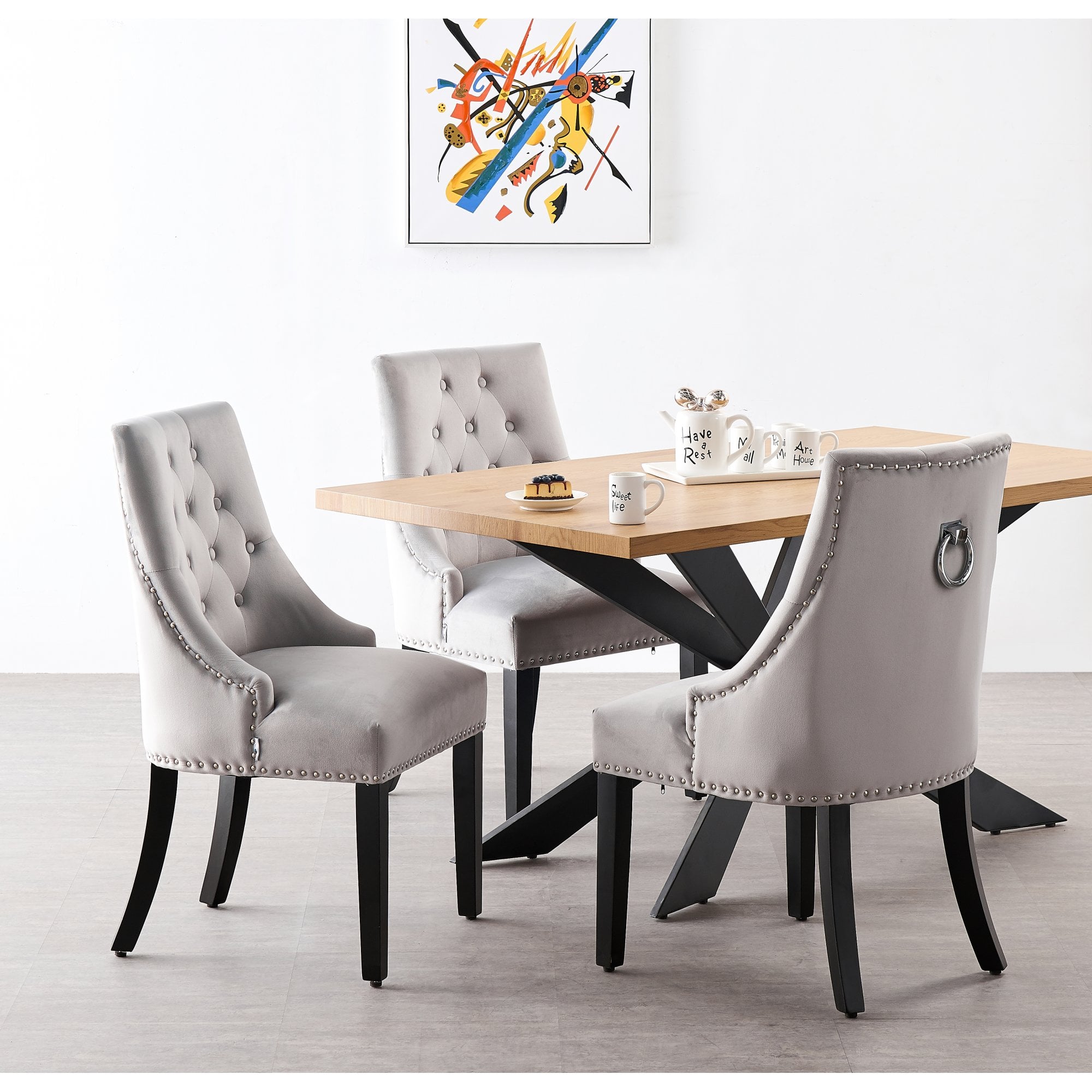 Windsor Duke Lux Dining Set - An Oak Table with Set of 6 Dining Chairs
