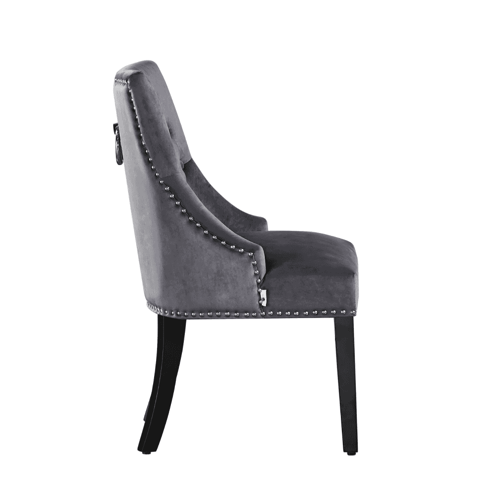 Windsor Cosmo Lux Dining Set | a Black Table and Set of 6 Chairs