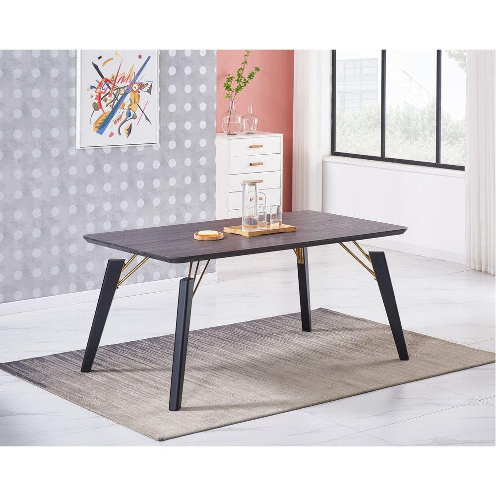 Windsor Cosmo Lux Dining Set | a Black Table and Set of 6 Chairs
