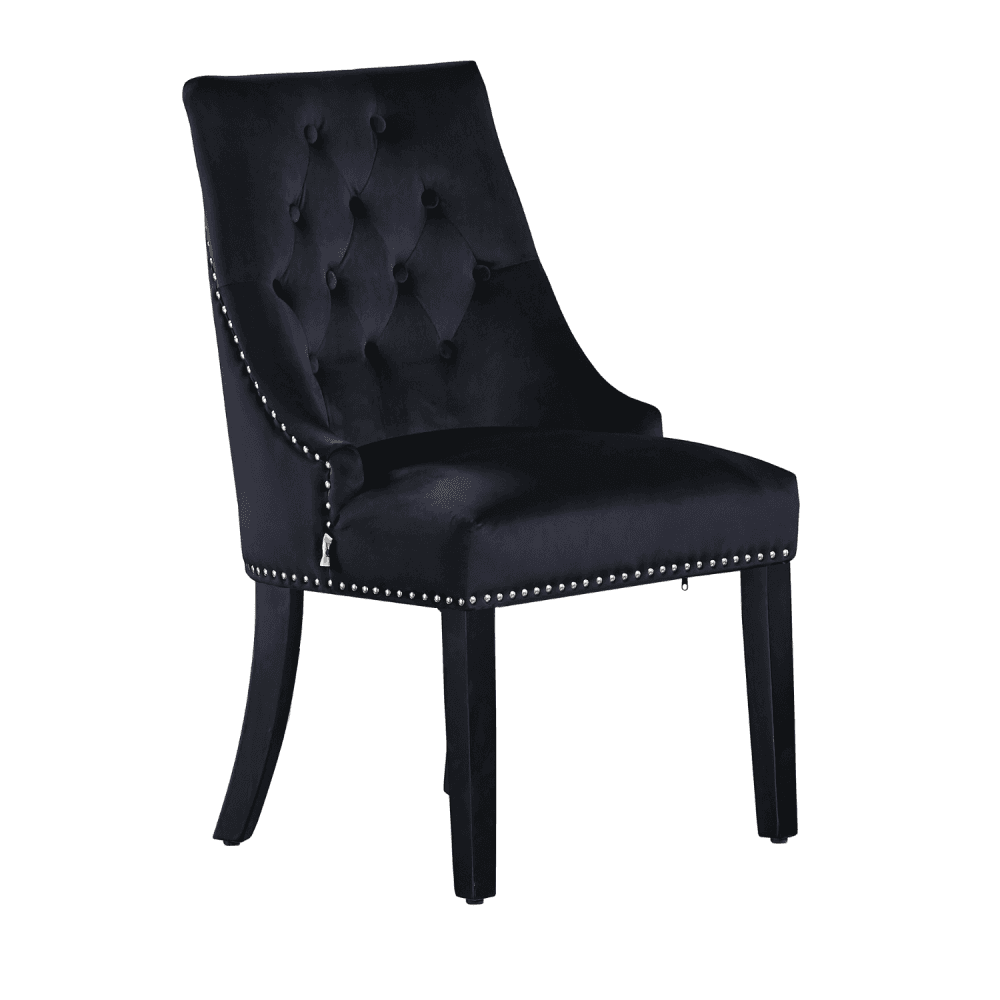 Windsor Cosmo Lux Dining Set | a Black Table and Set of 6 Chairs