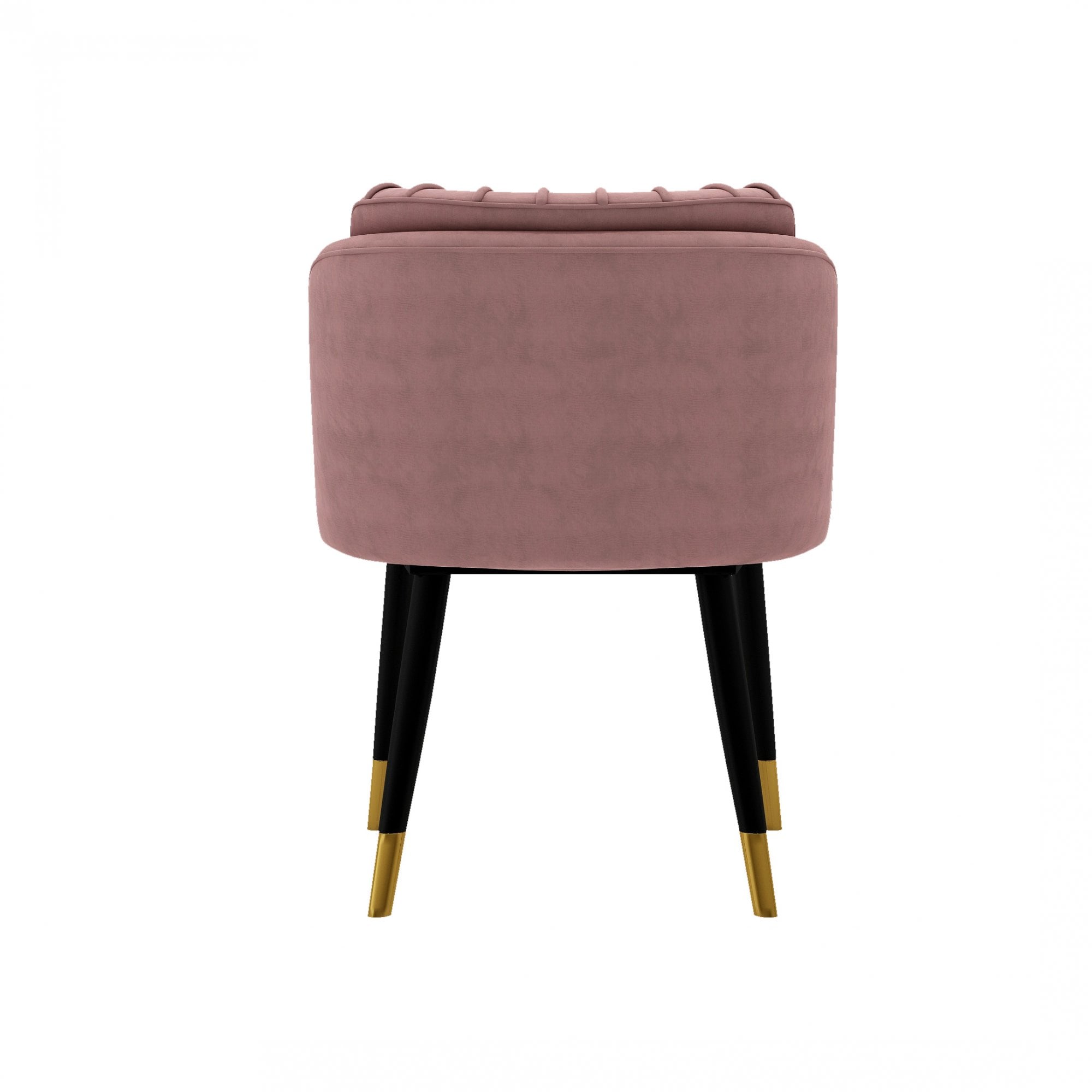 Milano Duke LUX Dining Set | a Light Walunt Dining Table & 6 Velvet Dining Chairs with Gold End Caps