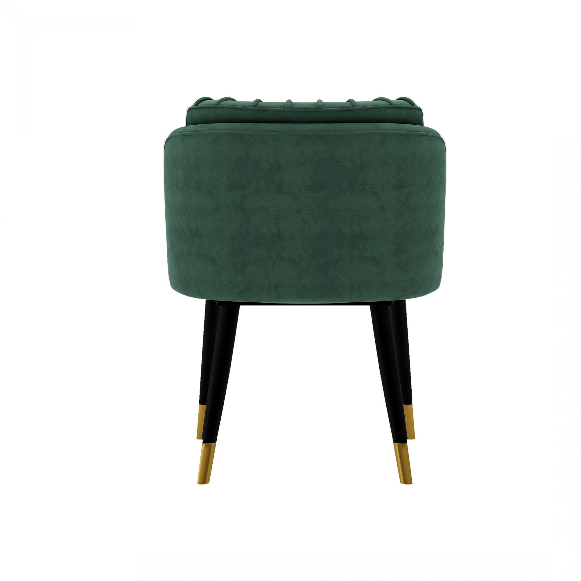 Milano Duke LUX Dining Set | a Light Walunt Dining Table & 6 Velvet Dining Chairs with Gold End Caps