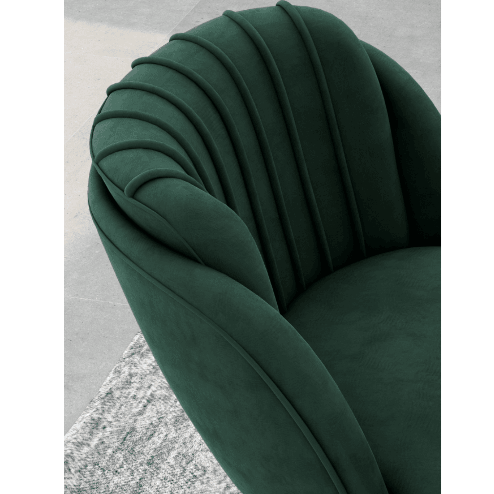 Milano Duke LUX Dining Set | a Walnut Dining Table & 6 Velvet Dining Chairs with Silver End Caps