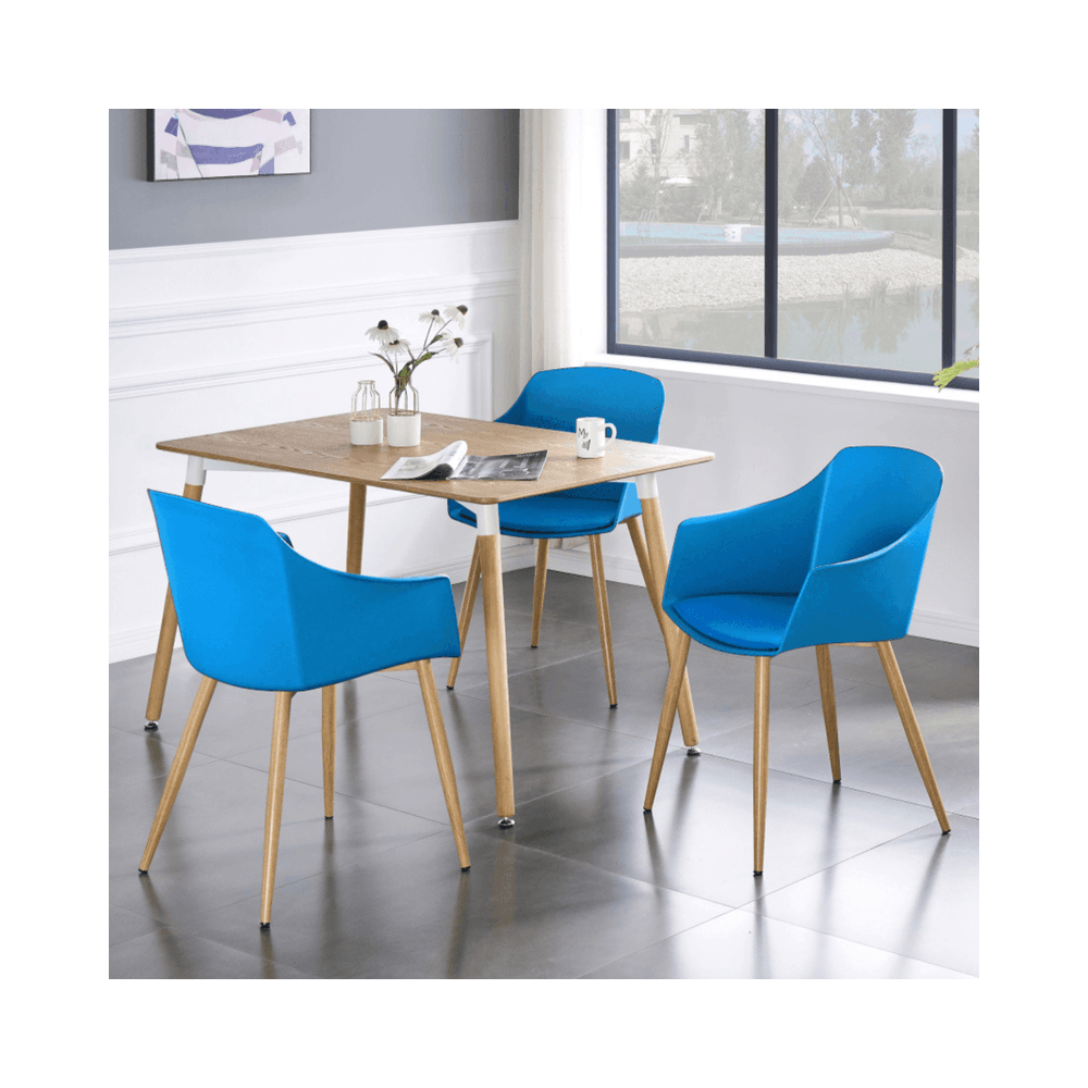 Eden Halo Dining Set - an Oak Dining Table and Set of 4 Dining Chairs