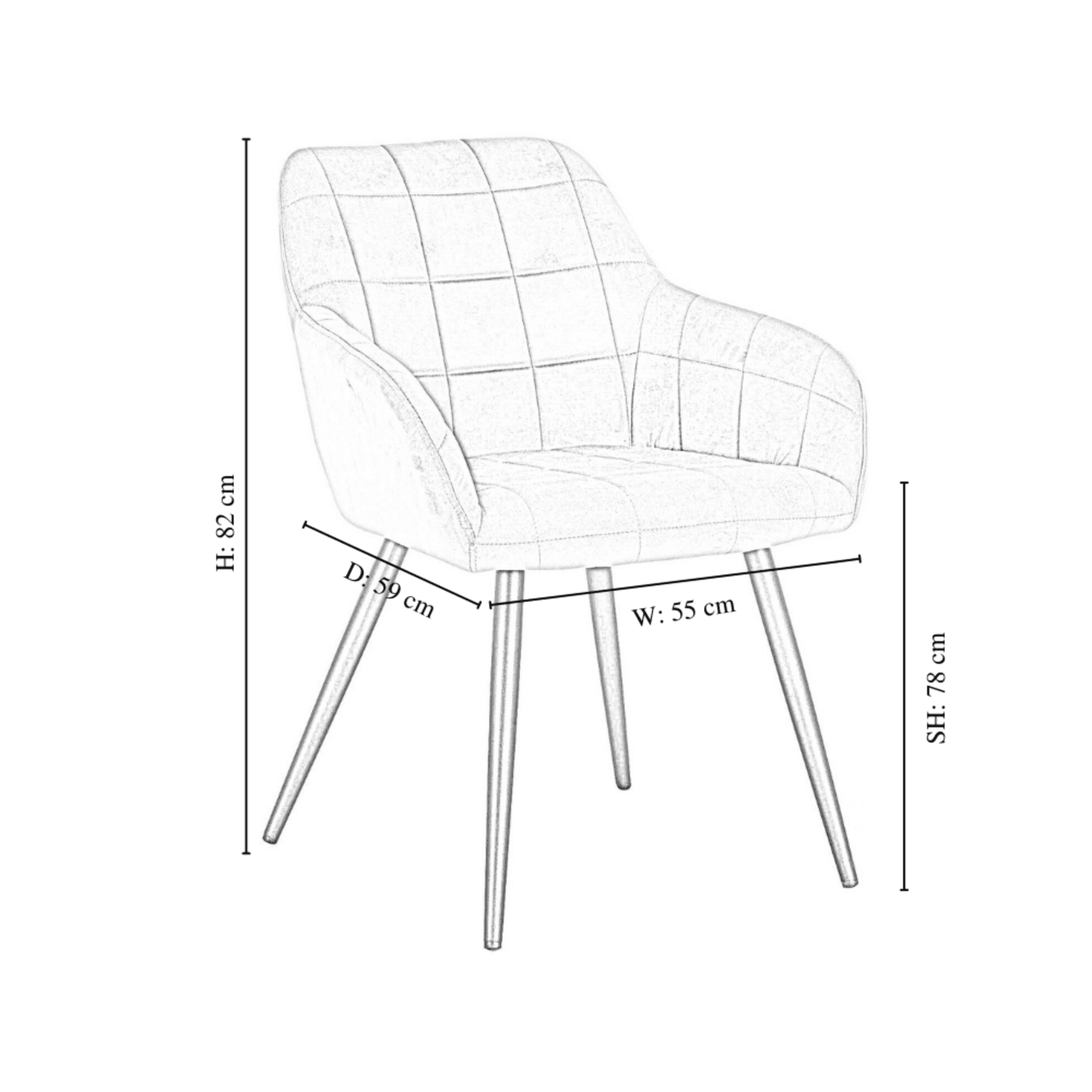 Camden Velvet Dining Chair