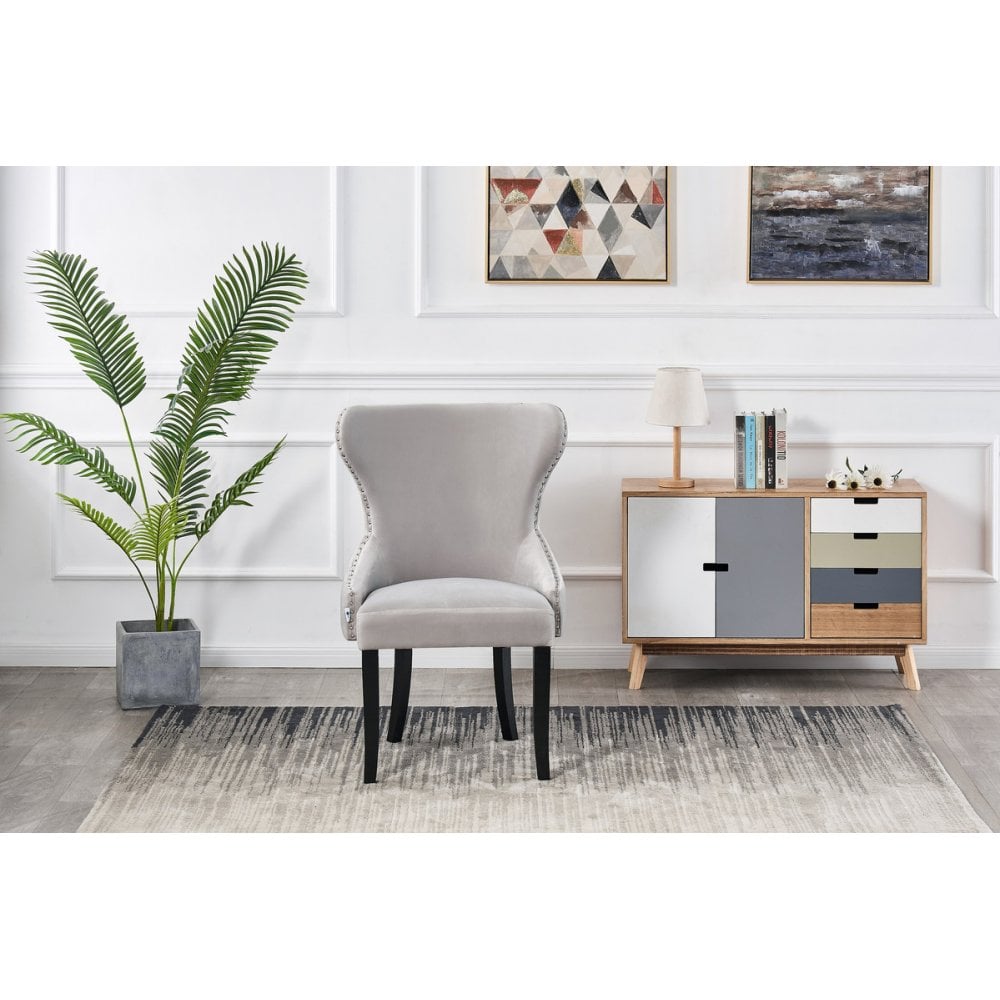 Toga Mayfair LUX Dining Set - Toga Extendable White Dining Table w/ a Set of 4 Mayfair LUX Velvet Dining Chairs