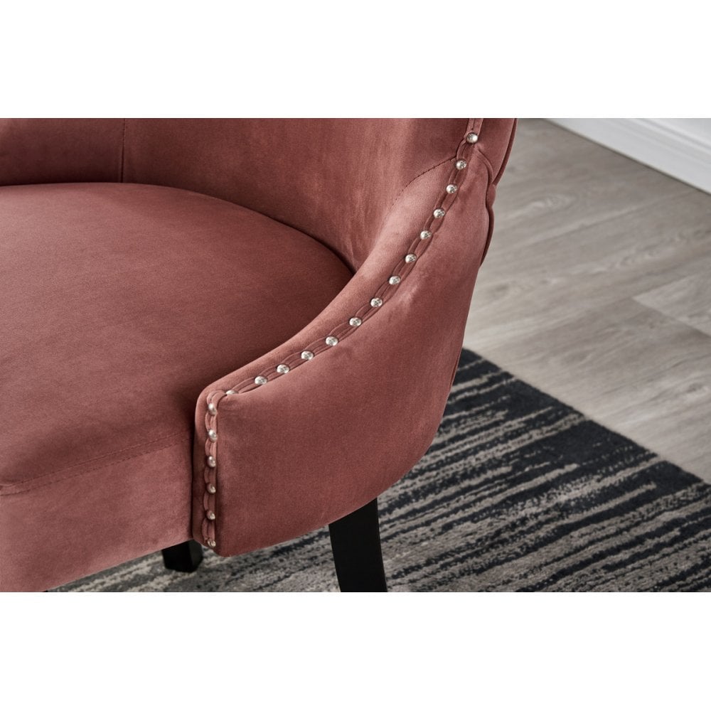 Toga Mayfair LUX Dining Set - Toga Extendable Walnut Dining Table w/ a Set of 4 Mayfair LUX Velvet Dining Chairs