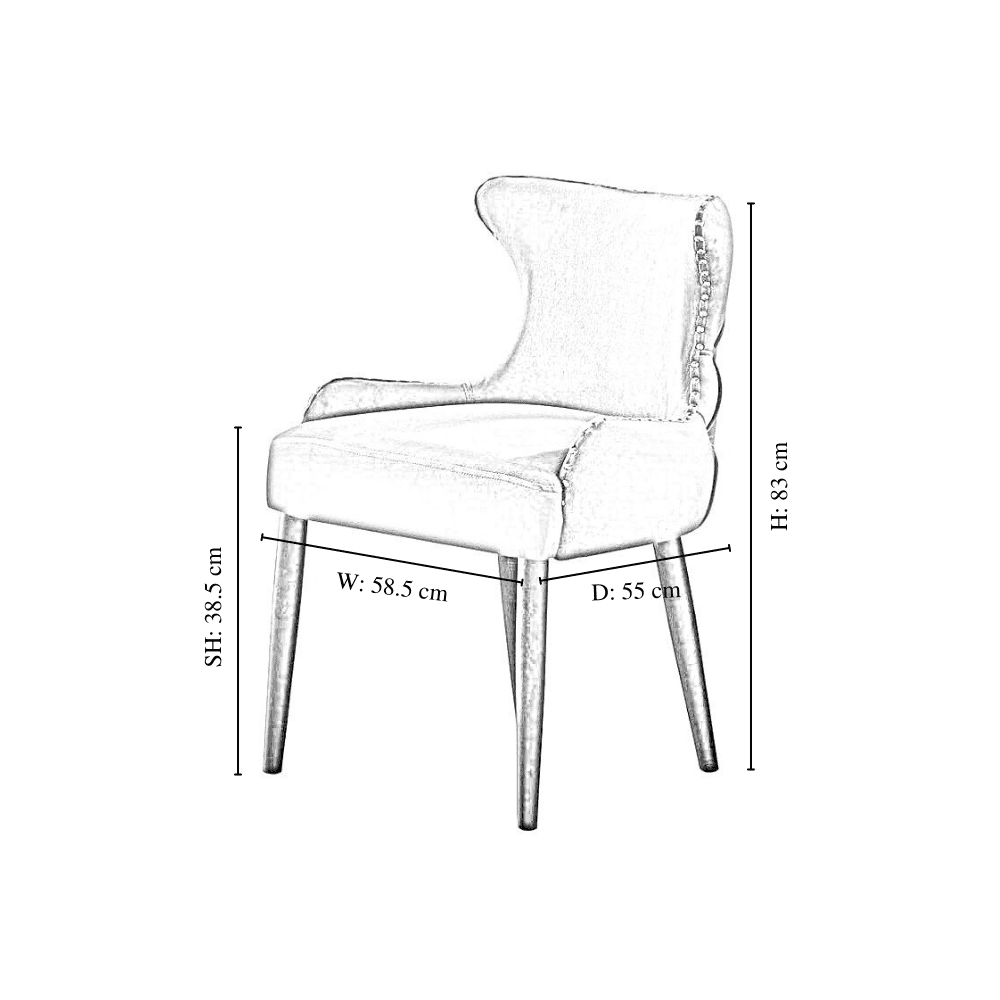 Toga Oxford LUX Dining Set - Toga Extendable White Dining Table w/ a Set of 4 Oxford LUX Velvet Dining Chairs