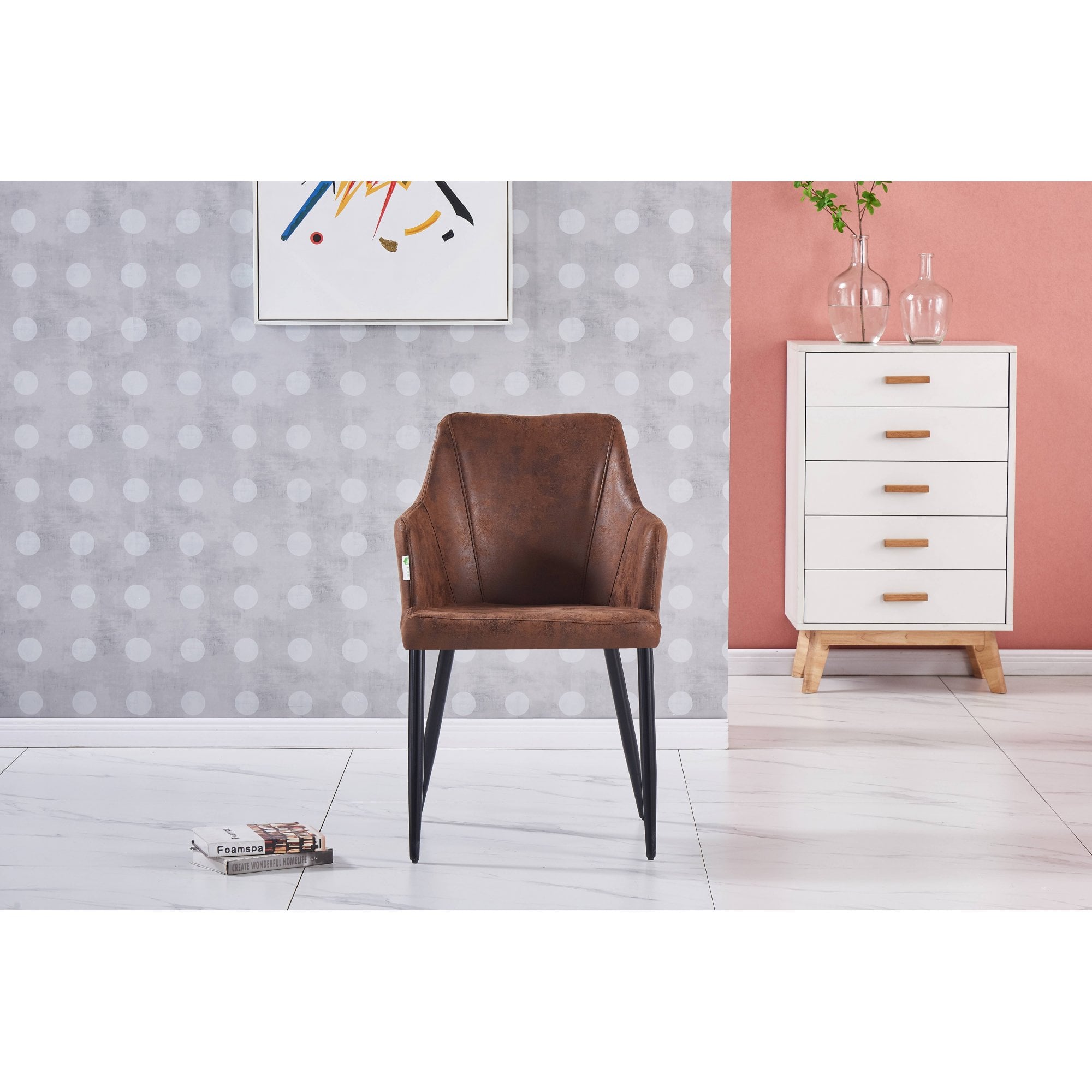 Zarah White Toga Lux Dining Set
