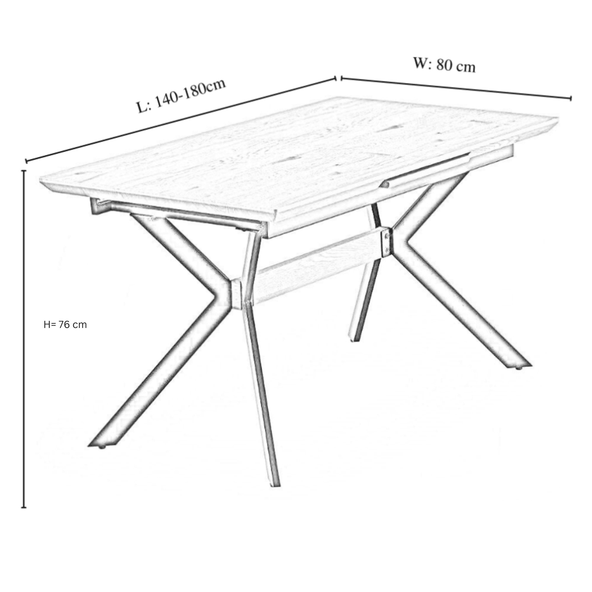 Blaze LUX Extendable Dining Table