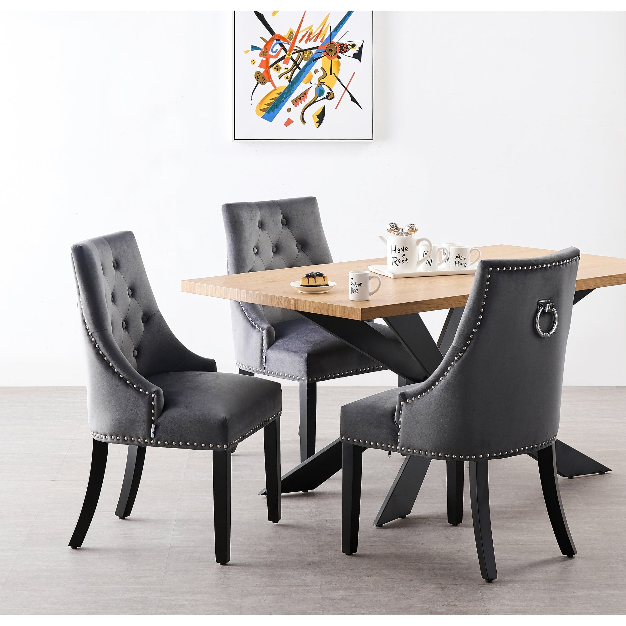 Windsor Duke Lux Dining Set - An Oak Table with Set of 6 Dining Chairs