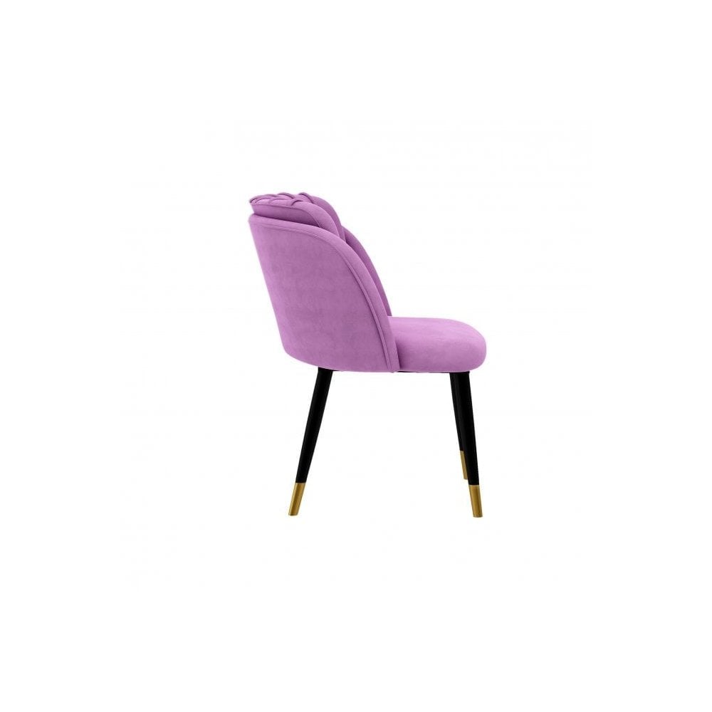 Milano Duke LUX Dining Set | a White Dining Table & 4 Velvet Dining Chairs with Silver End Caps