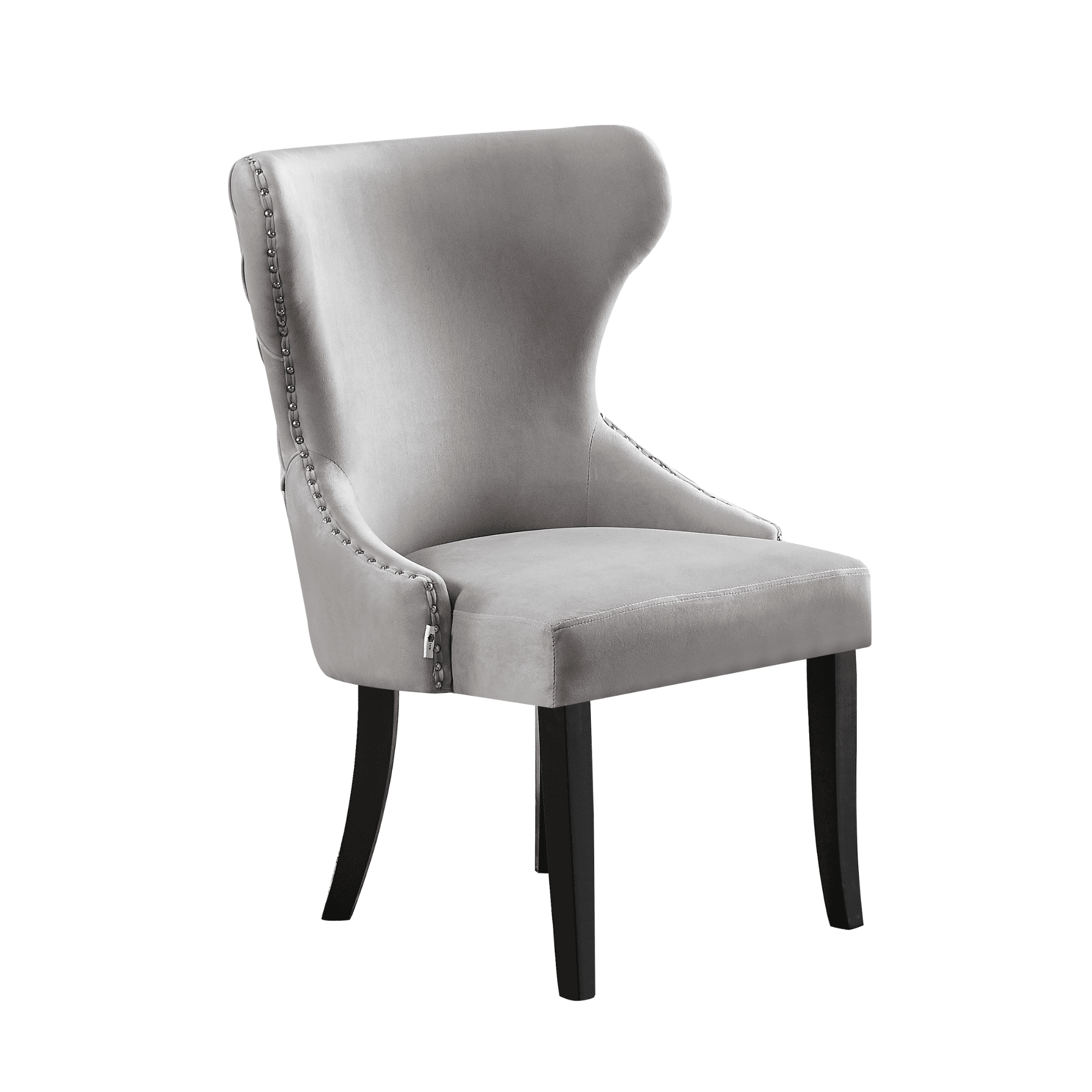 Toga Mayfair LUX Dining Set - Toga Extendable White Dining Table w/ a Set of 4 Mayfair LUX Velvet Dining Chairs