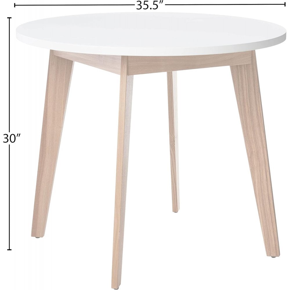 Round Nordic Table – White